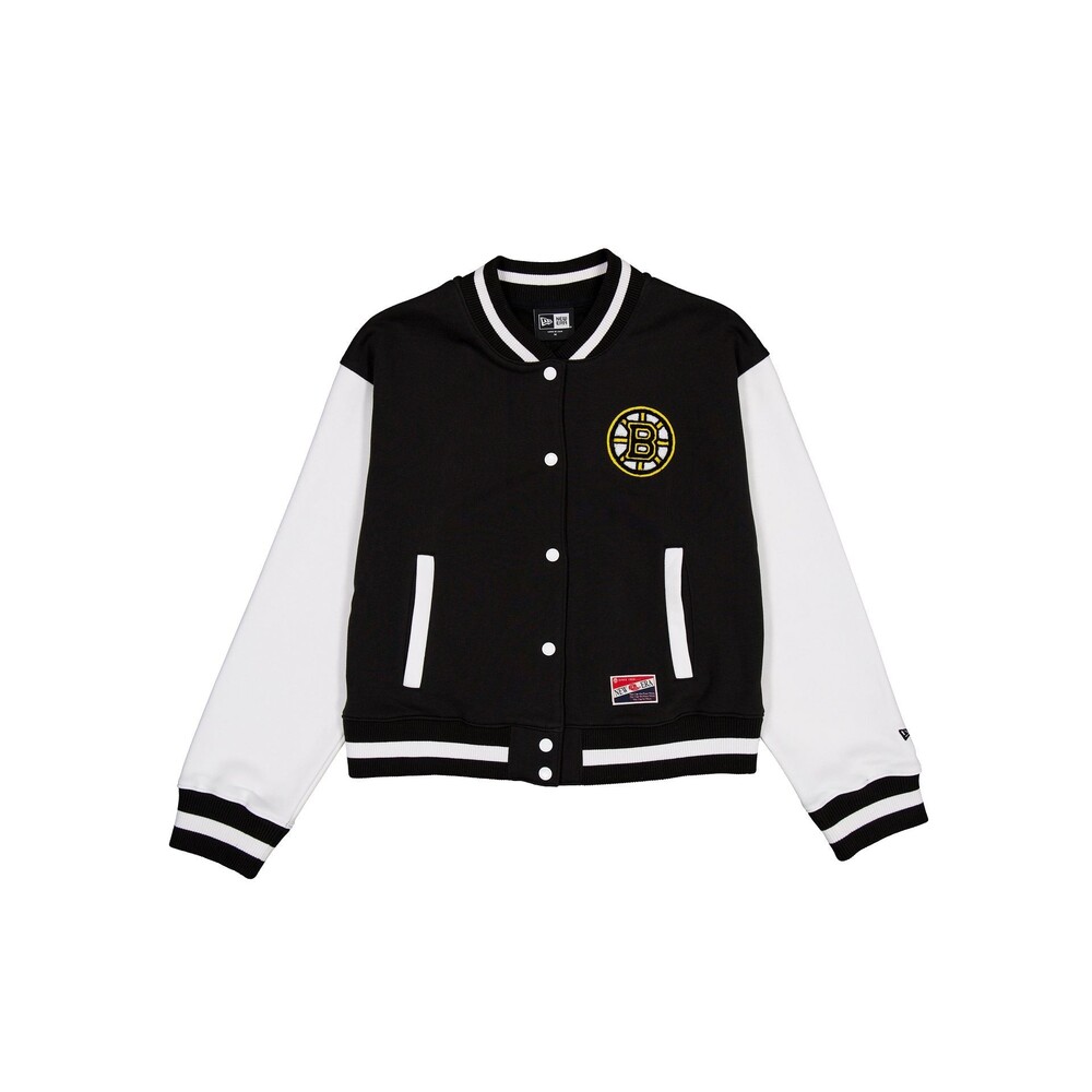 New Era Boston Bruins Throwback Fleece Women's Jacket - Size M
